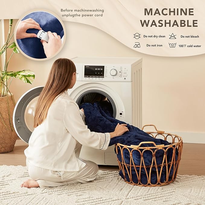 Homemate Electric Heated Blanket Twin Size - Image 8