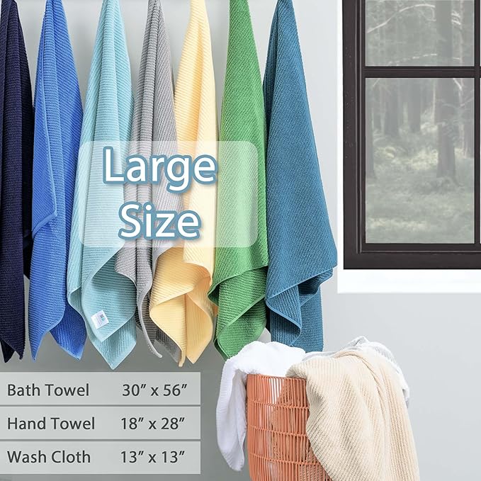 VOOVA & MOVAS Gray Towels for Bathroom - Image 3