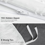 WARMDERN Boho Duvet Cover Set, Tufted Bedding Duvet Covers Soft Washed - Image 7