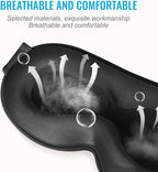 Sleep Mask, Upgraded 3D Deep Contoured Eye Mask - Image 2