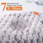 Hair Towel Wrap for Women, High Absorbency Hair Drying Towel Wrap, Lightweight - Image 9