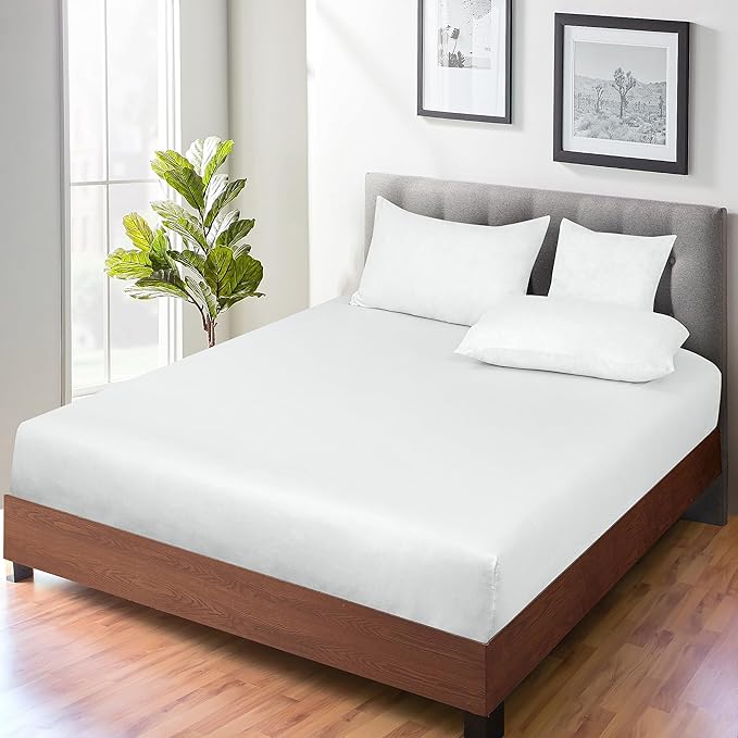 ROYALE LINENS 300 Thread Count 100% Long Staple Combed Cotton Fitted Sheet Twin - Image 6