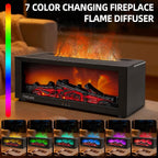 TMEHM Fireplace Flame Air Diffuser Humidifier, 7 Colors Aromatherapy Essential - Image 5