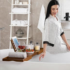 Kiasthome Teak Bathtub Caddy, Expandable Bath Tray, Non‑Slip Luxury Tub Caddy - Image 5