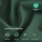 Twin Sheet Set 3 Piece, Wrinkle Free, Oeko-Tex Certified Bedsheets，Olive Green - Image 5