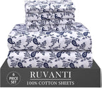 RUVANTI 6 Pcs Cotton Sheets by Ruvanti