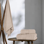 BOUTIQUO Ultra Soft 3 Pack Cotton Towel Set, Contains a Bath Towels 28x55 inch - Image 4