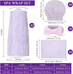 Tigeen Plus Size Towel Wrap for Women Spa Robe Set - Image 2