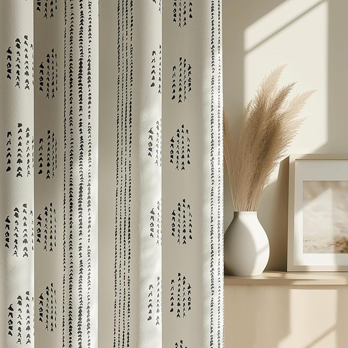 100% Boho Blackout Curtains 84 Inches Long by ugoutry