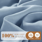 SONORO KATE 100% French Linen Fitted Sheet - Image 2