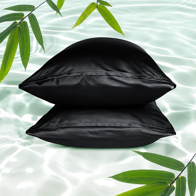 Bare Home 100% Rayon Made from Bamboo Luxury Queen Size Set of 2 Cooling by BareHome