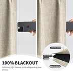 WdFour 30x30 Inch Pinch Pleated Blackout Cafe Curtains - Image 3