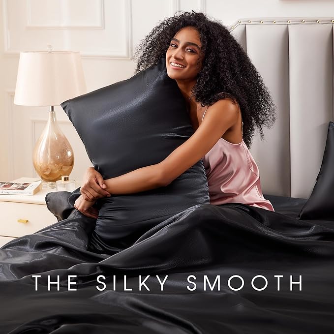 FreshCulture Satin Sheets Twin XL Bed Set - Image 6