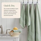 Springtree Home 100% Cotton Bath Towel Set | 6 Piece Set | Absorbent & - Image 3