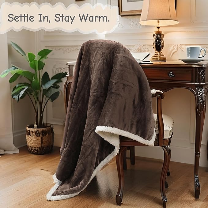 Electric Heated Blanket Queen Size 84"x90", Soft Flannel - Image 9