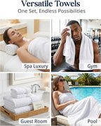 LANE LINEN 100% Cotton Bathroom Towel Set of 24 piece - Image 6