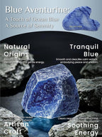 Rena Chris Gua Sha Facial Tools: Natural Blue Aventurine Guasha Tool - Image 3
