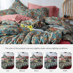 mixinni Vintage Style Garden Flower Duvet Cover Set - Image 3