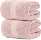 White Classic Pink 650 GSM Cotton Bath Sheet Towel by WhiteClassic