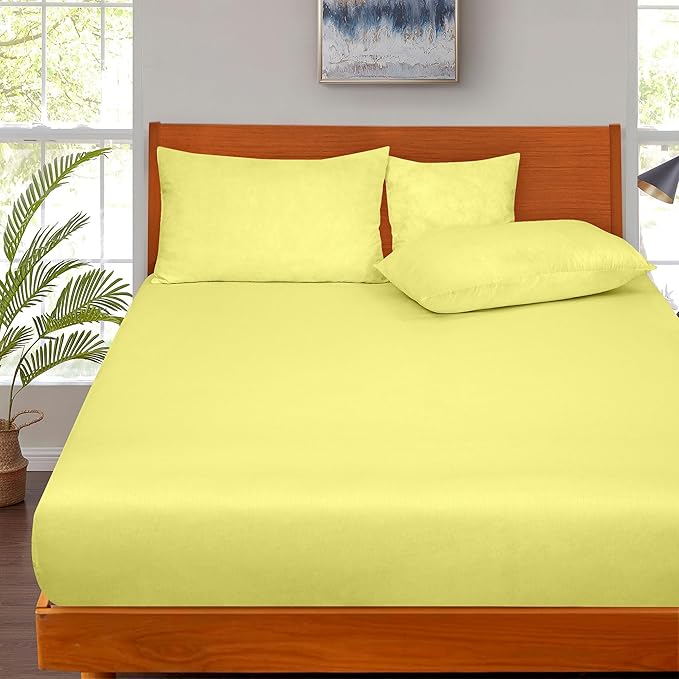 ROYALE LINENS 300 Thread Count 100% Long Staple Combed Cotton Fitted Sheet King - Image 5
