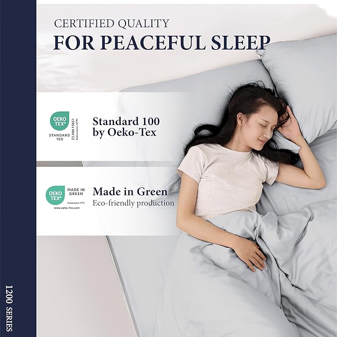 100% Egyptian Cotton Queen Pillow Cases Set of 2 - Image 5