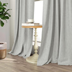 Light Grey Blackout Curtains 84 Inch Length 2 Panels - Image 8