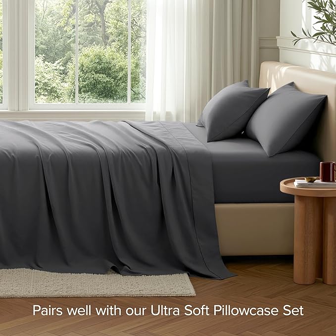 Bare Home Queen Flat Sheet - Image 7