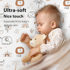 Baby Crib Sheets for Boys and Girls, 3 Pack Toddler Bed Sheets for 52”x28” - Image 2