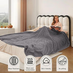 Heated Blanket Electric Blanket Twin Size 62''x84'' - Image 5