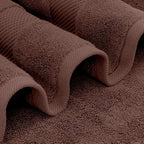 White Classic Luxury Soft Brown Bath Sheet Towels - Image 3