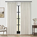 Topfinel 92 Inch Long Black Out Custom Drapery Panels, Double Pinch Pleated by Topfinel