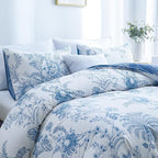 BOLINLIVING Floral Duvet Cover King Size 3 Pieces, Flower Duvet Cover - Image 5