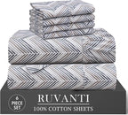 RUVANTI 6 Pcs Cotton Sheets by Ruvanti