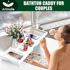 Artmalle Foldable Bathtub Caddy Tray - Image 2