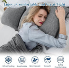 CHOSHOME Cooling Pillow Cases Zipper Pillow Covers Q-Max > 0.45 Zippered - Image 5
