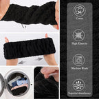 DiyJibb 9 Pcs Spa Headband for Washing Face, Skincare Headband and Wristband Set - Image 6