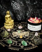 Crystal Candle, Healing Energy Protection Gift, Mindful Intentions, Best Friend - Image 5