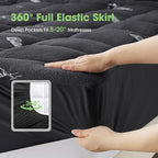 Mattress Pad King Size, Cooling Pillow Top Mattress Topper, Ultra Soft Viscose - Image 5