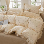 mixinni Floral Duvet Cover Set Twin XL Size – 100% Cotton 3-Piece Bedding Set - Image 7