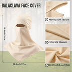 SATINIOR 3 Piece Balaclava Face Cover Sun Protection Neck Cover Summer - Image 3