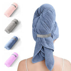 Microfiber Hair Towel Wrap for Women, Quick-Dry Turban, Ultra Absorbent & by Netcken