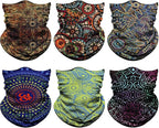 Venswell Neck Gaiter Face Mask Men Women, Seamless Bandana Rave Face Cover - Image 2