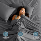 Bare Home Extra Long Flat Sheet - Image 3