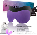 PrettyCare 3D Sleep Mask 2 Pack, Eye Mask - Image 7
