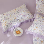 mixinni Floral Duvet Cover Set Twin Size, 100% Cotton 3-Piece Bedding Set - Image 6