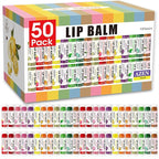 AZEN 50 Pack Lip Balm Bulk, Moisturizing Lip Balms by AZEN