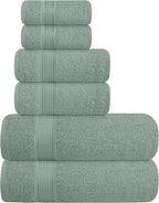 Elvana Home Ultra Soft 6 Pack Cotton Towel Set, Contains 2 Bath Towels 28x55 by Unknown