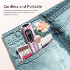 TUOBEO Cordless Nail Drill Electric Rechargeable File Kit, Professional Efile - Image 7