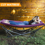 CYMULA Camping Cot Mattress 2in Memory Foam Sleeping Pad, Soft Warm Non-Slip - Image 8