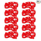 Casoty 10 Pcs Red Dot Makeup Headbands, Spa Gifts by Casoty